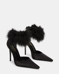 ELUSIVE BLACK SATIN