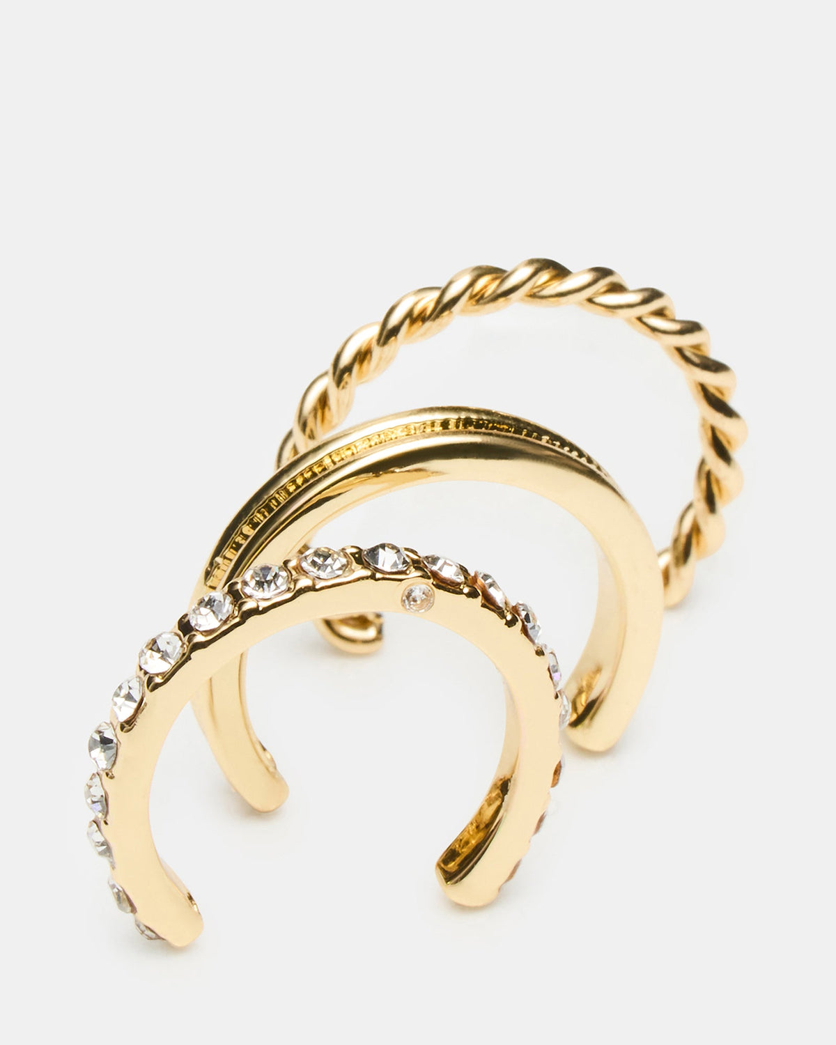 EMBELLISHED TOE RING SET GOLD