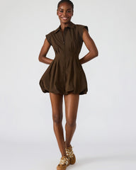 DYANNE DRESS DARK ESPRESSO