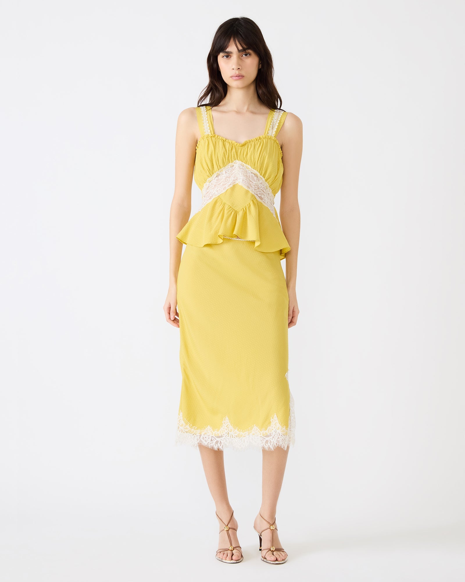 CINTHIA SKIRT GOLDEN LIME