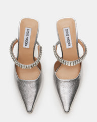 BRECKI SILVER LEATHER RHINESTONES - SM REBOOTED